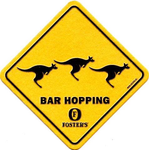 melbourne vic-aus fosters tiere 1b (raute185-bar hopping-schwarzgelb)